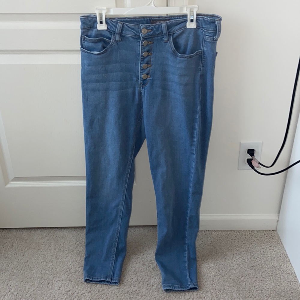 Just USA high rise light wash jeans